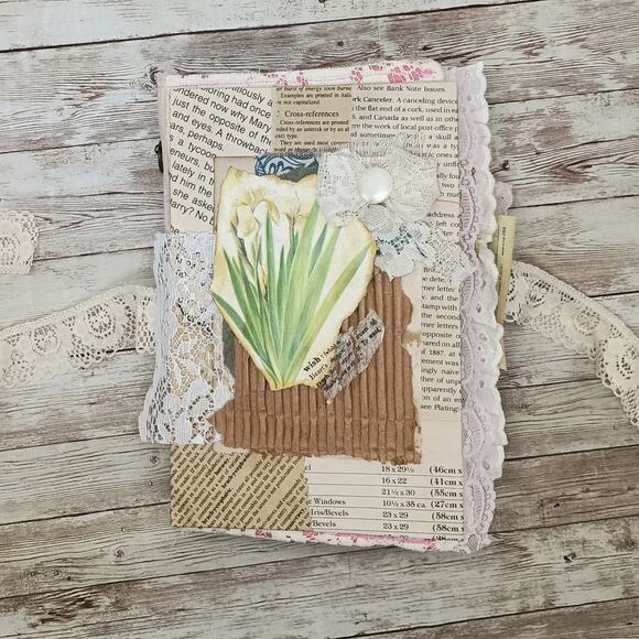 Pink Embellished Junk Journal: Flowers, Birds and Butterflies (Wish) - Picture 2 of 16